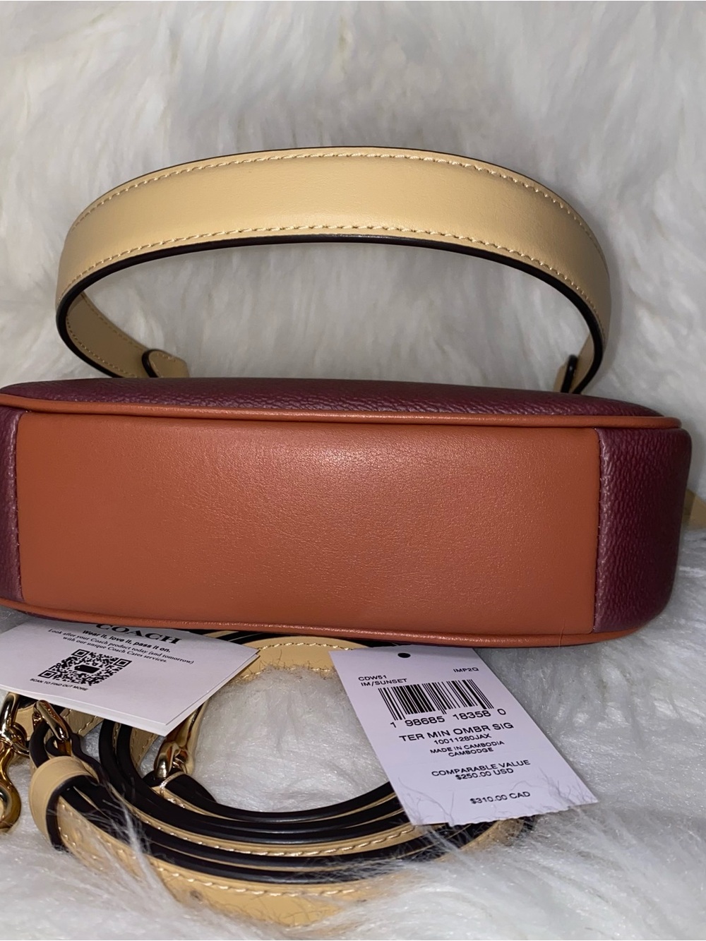 Coach purse Teri Mini Crossbody Bag In Ombre Signature Canvas New - Picture 5 of 15